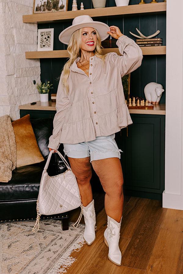 Impressions Sonoma Sways Shift Top In Birch Curves