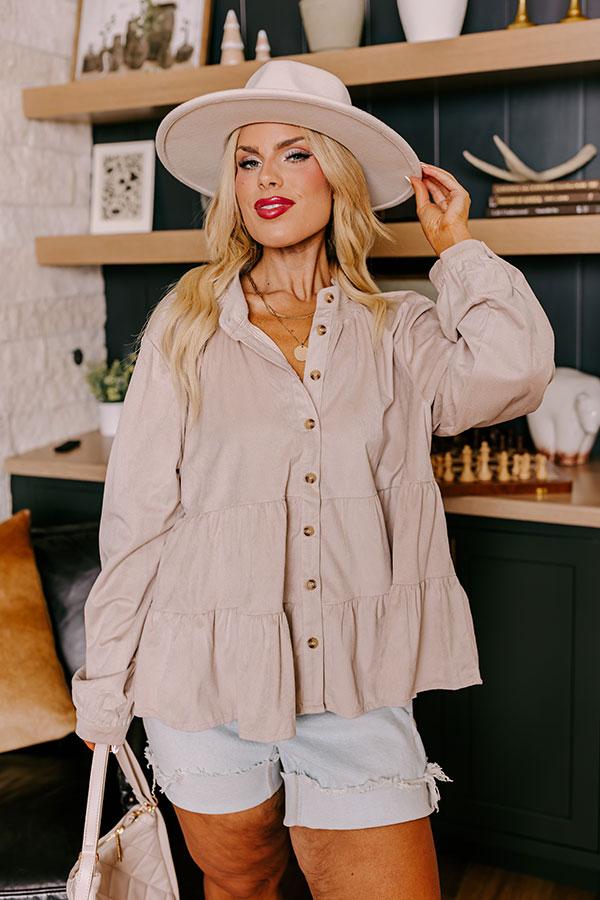 Impressions Sonoma Sways Shift Top in Birch Curves