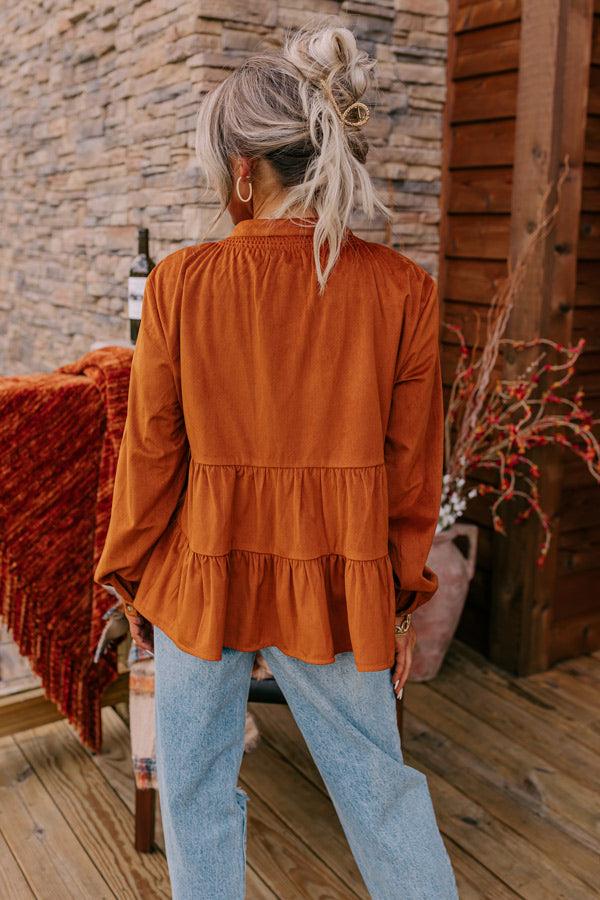 Impressions Sonoma Sways Shift Top In Rust