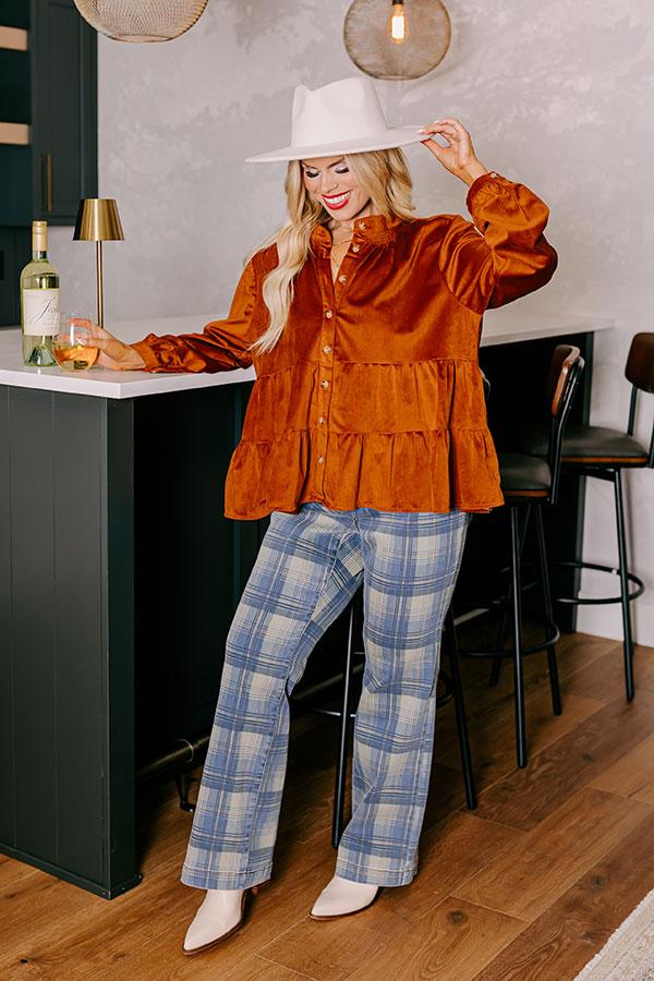 Impressions Sonoma Sways Shift Top In Rust Curves