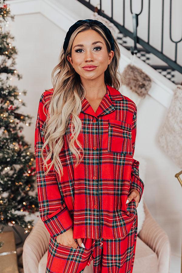 Impressions Soothing Siesta Flannel Pajama Top