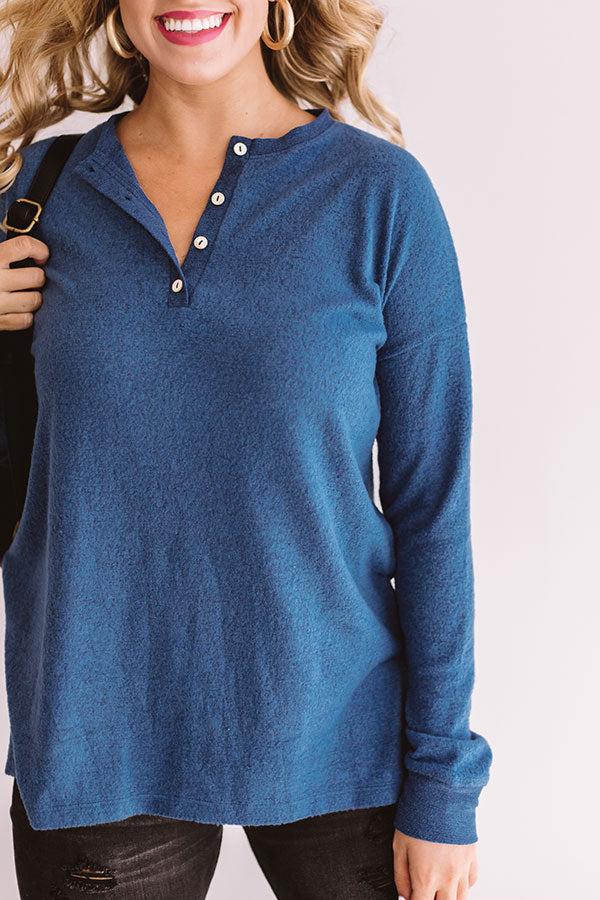 Impressions Southern Fall Shift Top In Autumn Sky