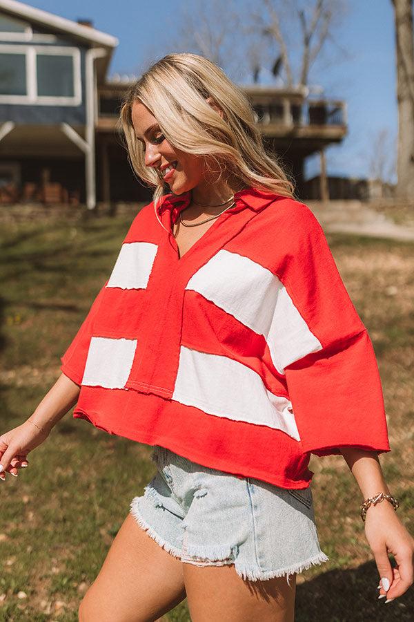 Impressions Sparks Fly Oversized Crop Tee