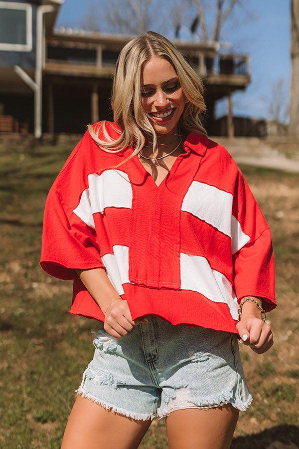 Impressions Sparks Fly Oversized Crop Tee