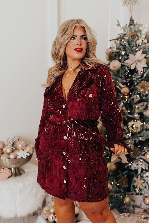 Impressions Special Treat Sequin Dress Curves