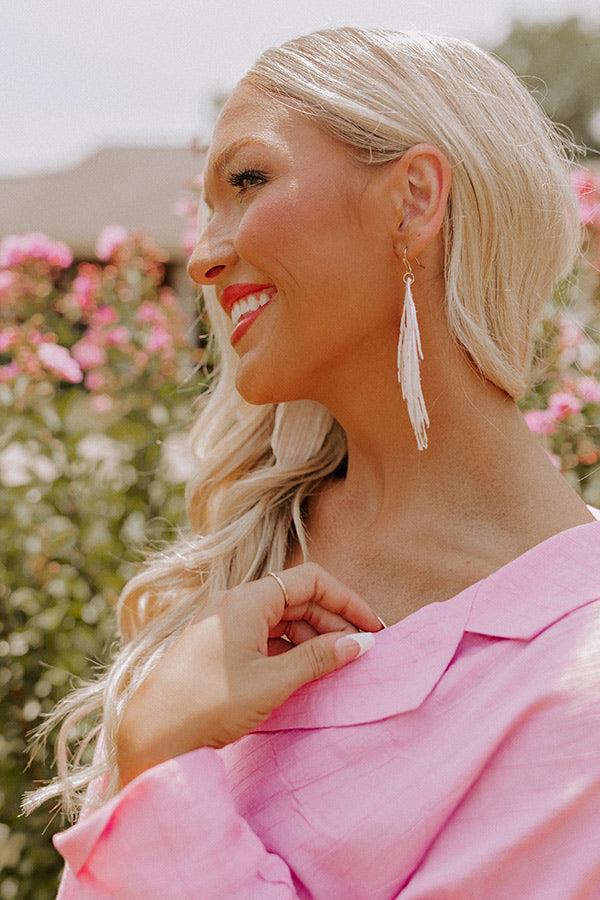 Impressions Spiced Latte Earrings In Cream