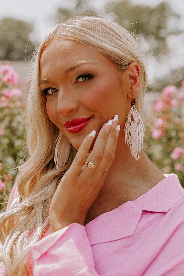 Impressions Spiced Latte Earrings In Cream