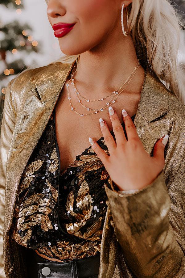 Impressions Spotlight Smile Layered Necklace