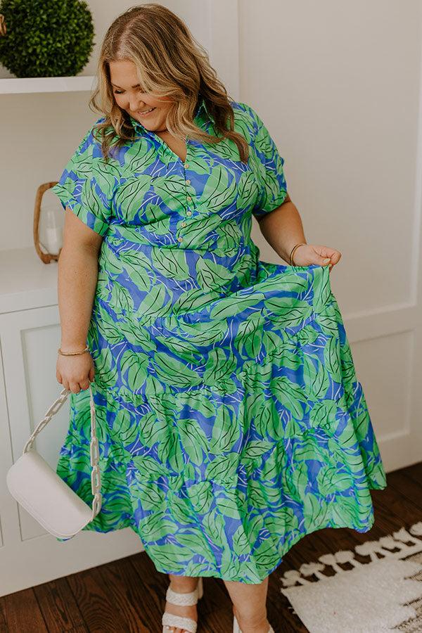 Impressions Spotted Under The Palms Midi Curves