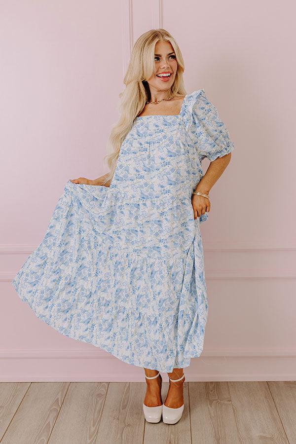 Impressions Spring Blooms Watercolor Midi Curves