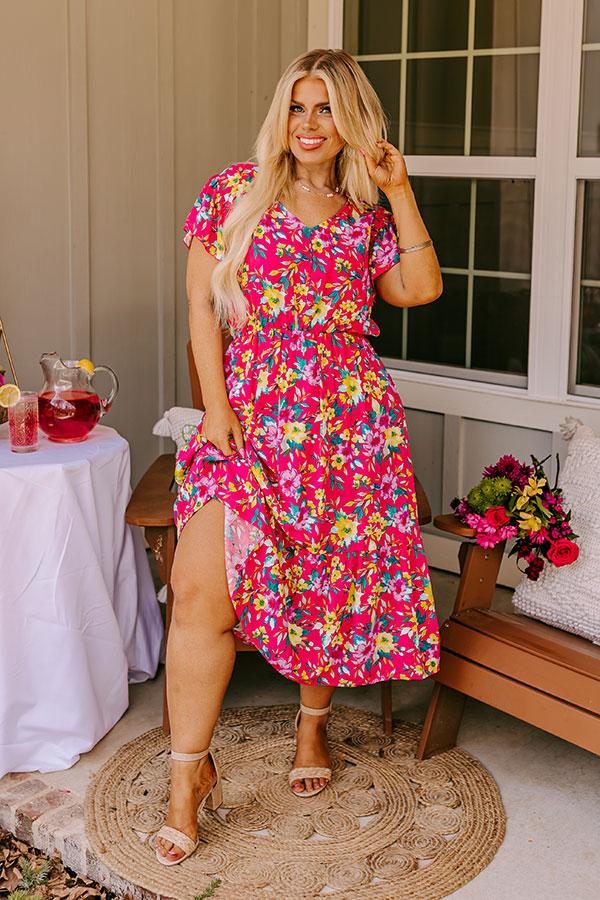 Impressions Spring It On Floral Midi Curves