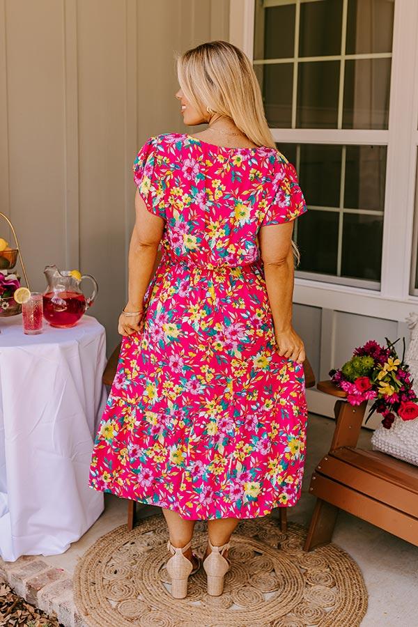 Impressions Spring It On Floral Midi Curves