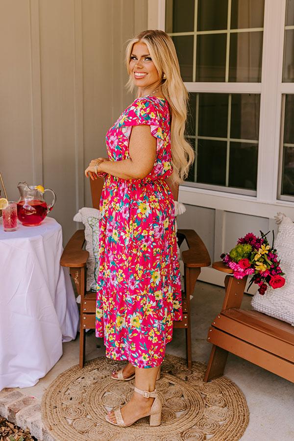 Impressions Spring It On Floral Midi Curves