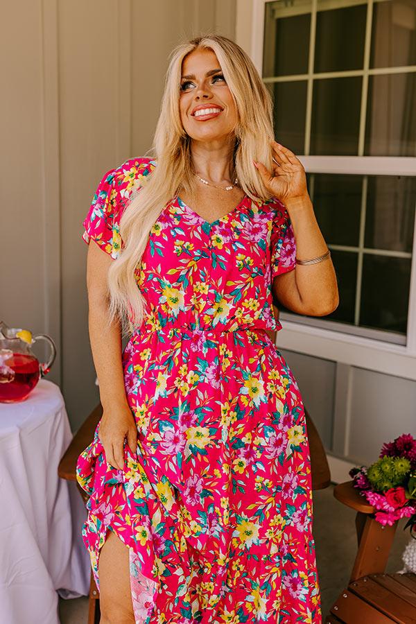 Impressions Spring It On Floral Midi Curves