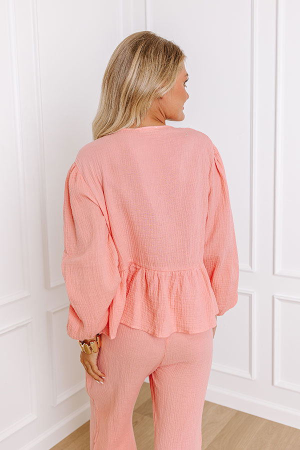 Impressions Spring Splendor Front Tie Top