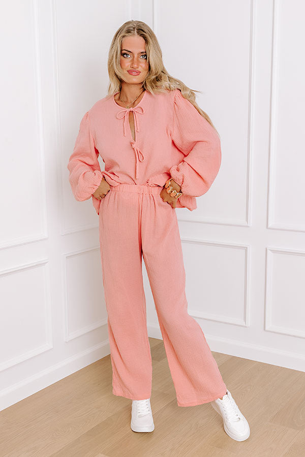 Impressions Spring Splendor High Waist Pants