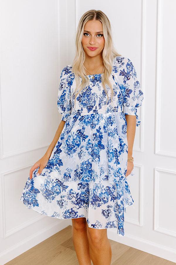 Impressions Spring Tea Garden Smocked Dress