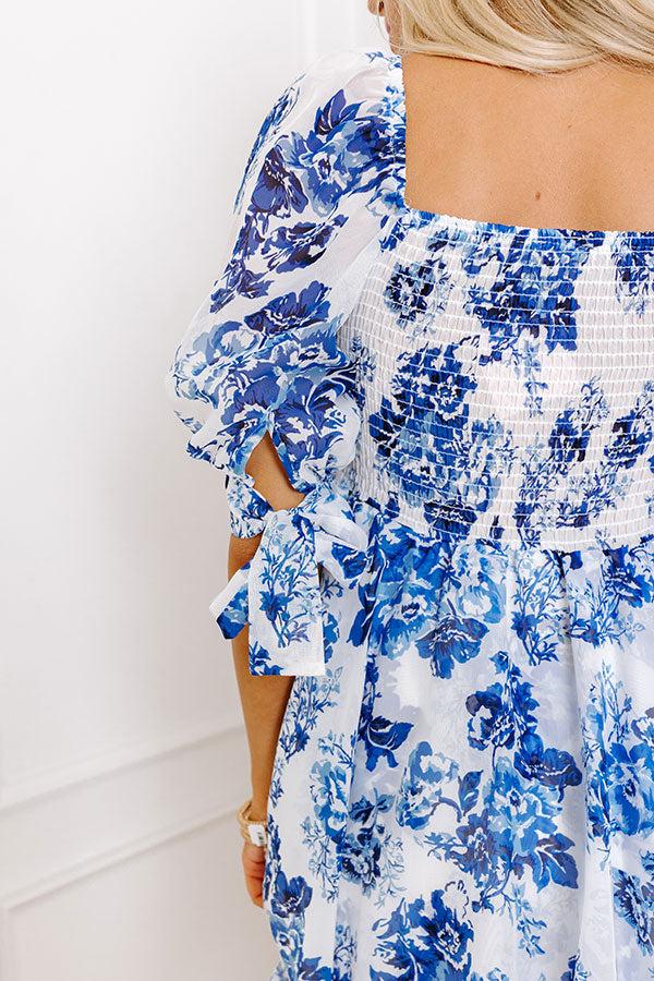 Impressions Spring Tea Garden Smocked Dress