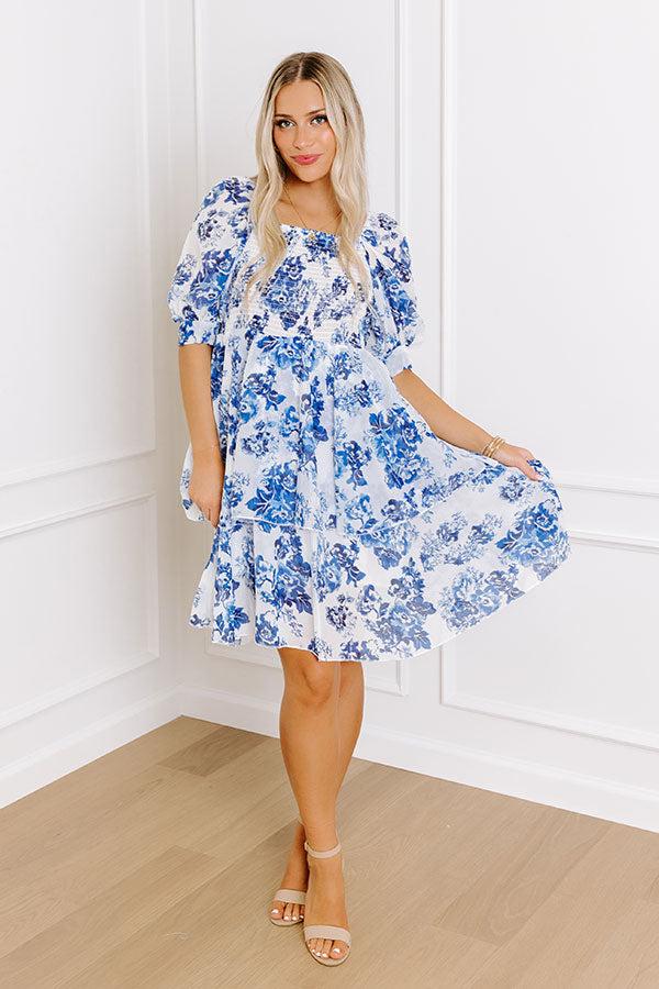 Impressions Spring Tea Garden Smocked Dress