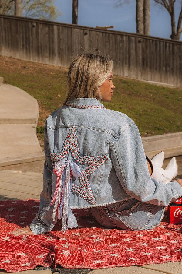 Impressions Star Of The Show Crop Denim Jacket