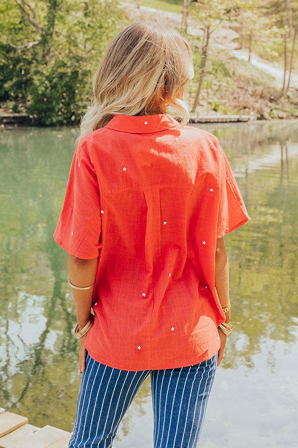 Impressions Star Of The Show Embroidered Top