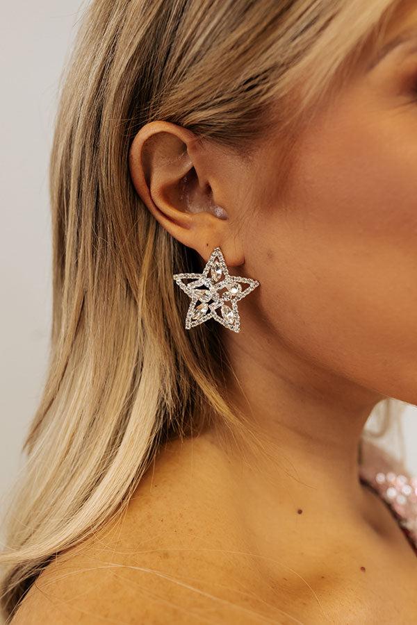 Impressions Stars In Your Eyes Earrings In Silver