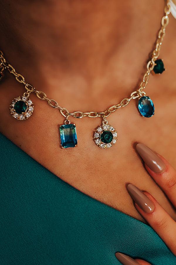 Impressions Statement Maker Necklace In Emerald