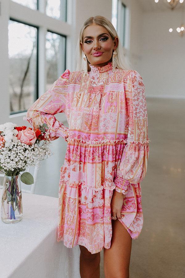 Impressions Stay Consistent Paisley Shift Dress