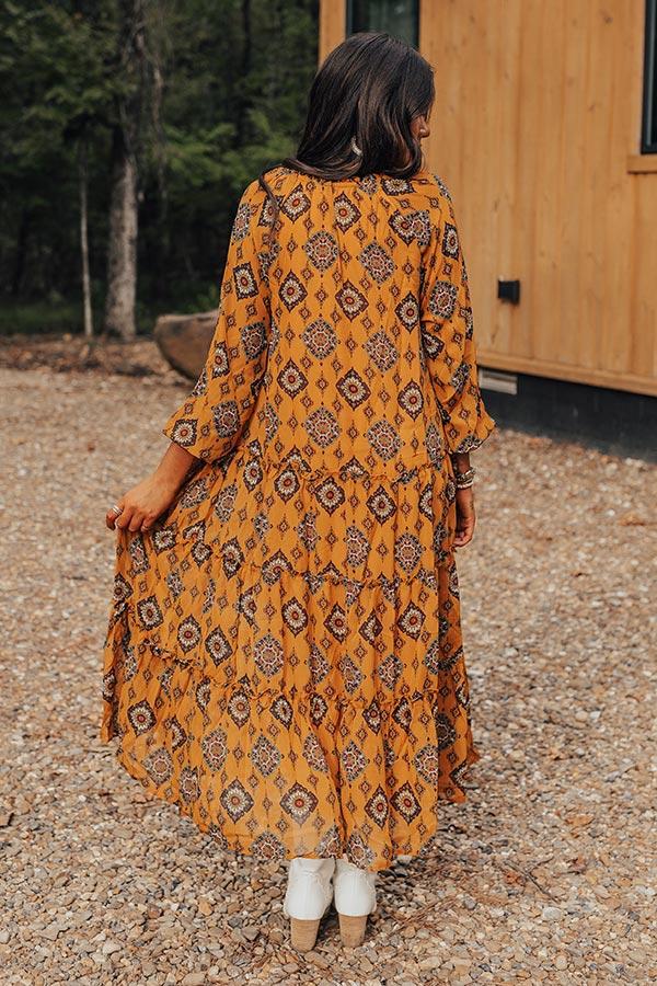 Impressions Stay Encouraged Midi Dress