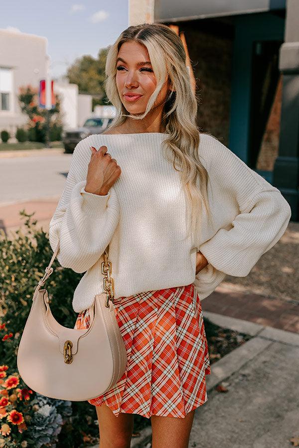 Impressions Stay Flirty Plaid Skort