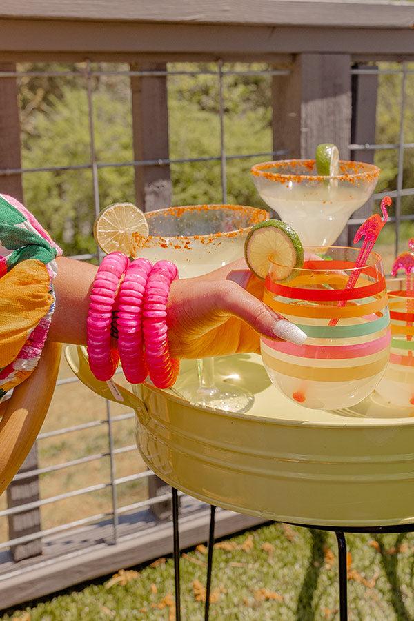 Impressions Staying Downtown Bracelet In Hot Pink