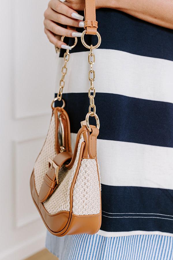 Impressions Stop The Show Woven Purse In Brown