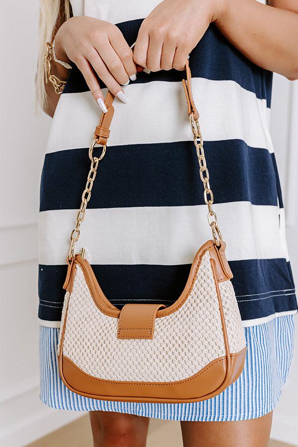 Impressions Stop The Show Woven Purse In Brown