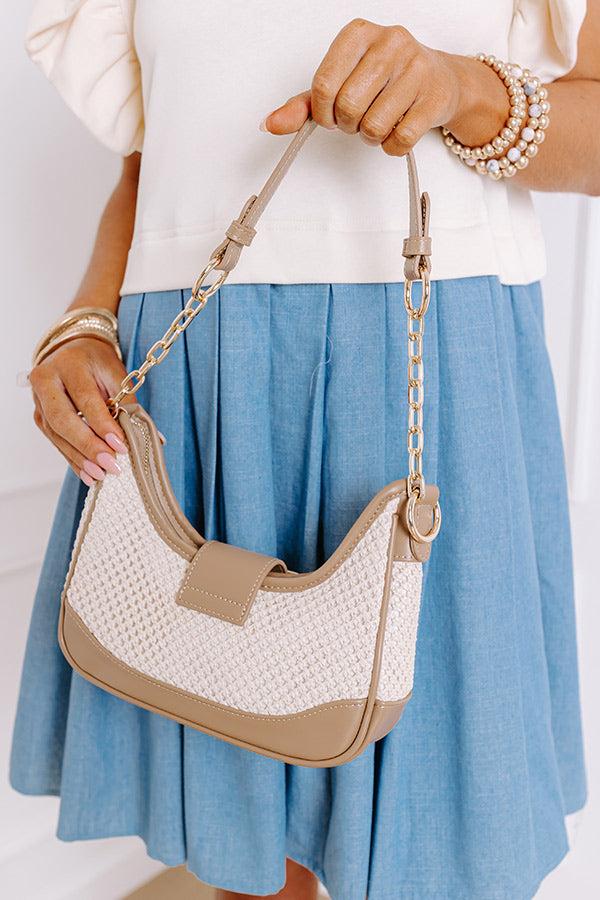 Impressions Stop The Show Woven Purse In Mocha