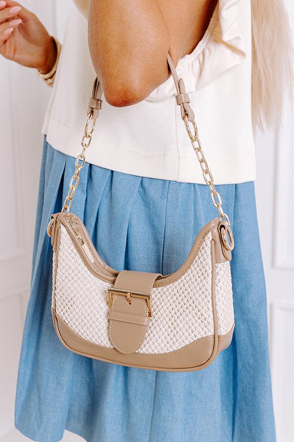 Impressions Stop The Show Woven Purse In Mocha