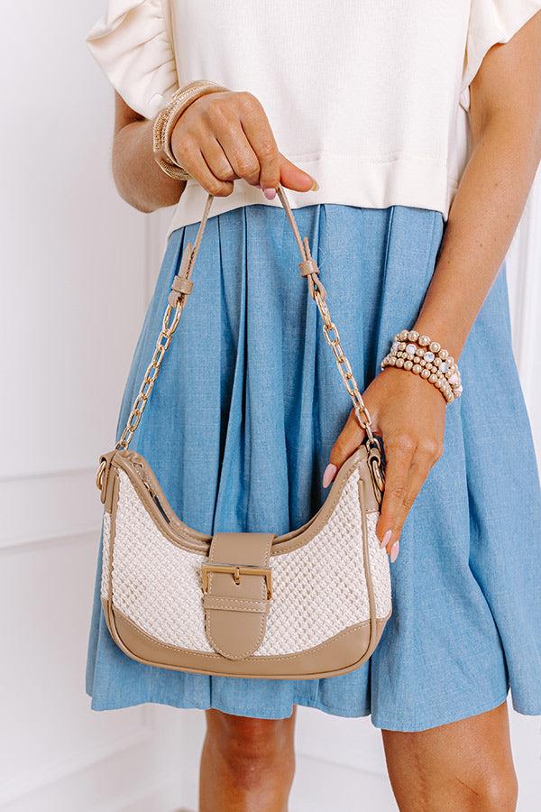 Impressions Stop The Show Woven Purse In Mocha