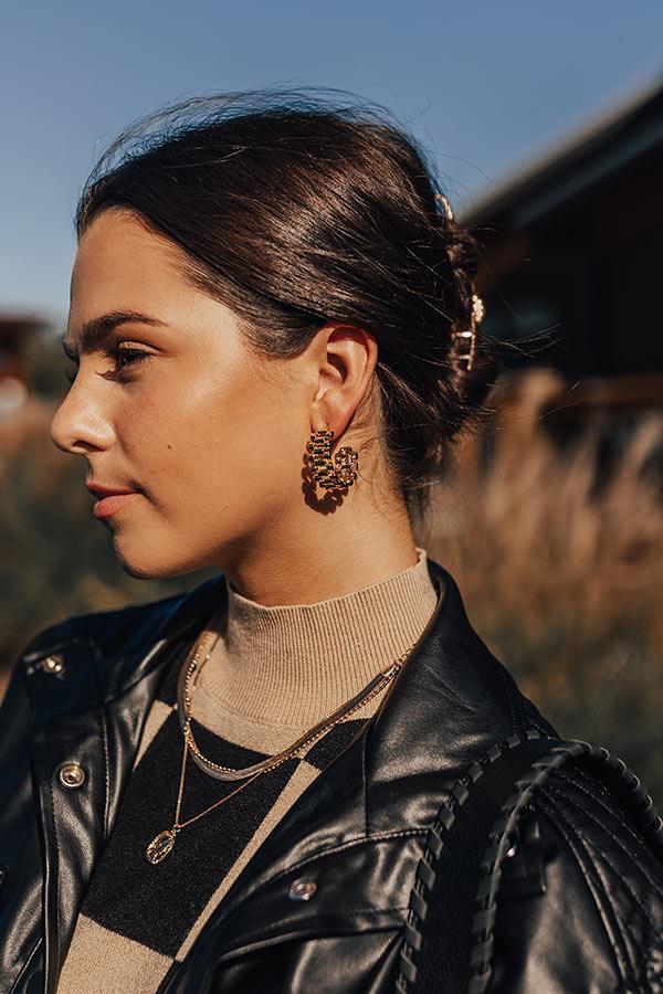 Impressions Stop Time Hoop Earrings