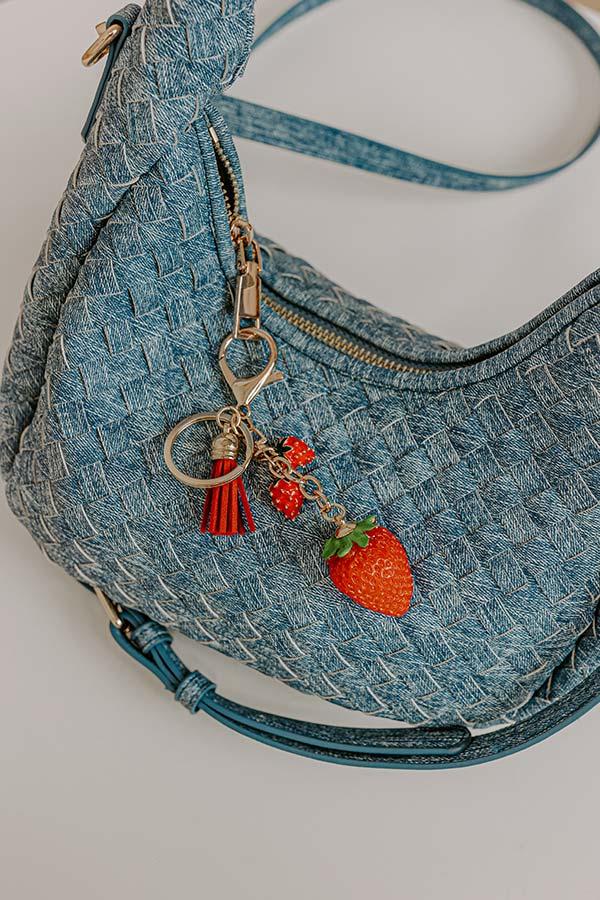 Impressions Strawberry Kisses Keychain Bag Charm