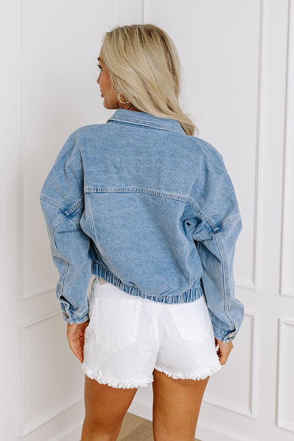 Impressions Street Chic Crop Denim Jacket