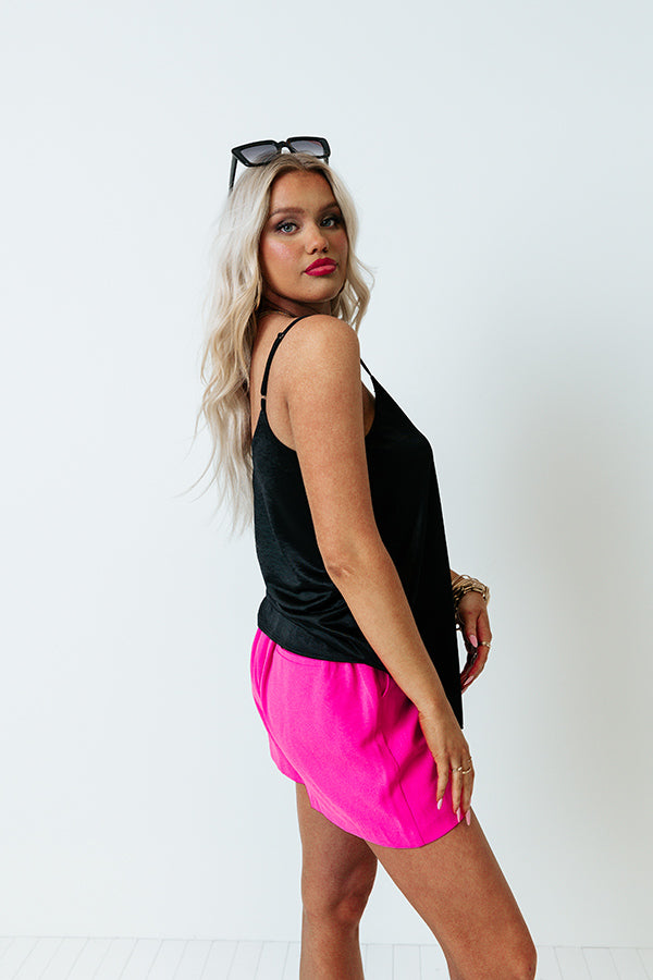 Impressions Stylish Vibes Shift Tank In Black