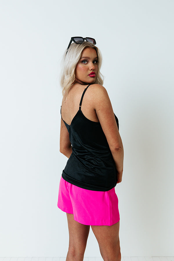 Impressions Stylish Vibes Shift Tank In Black