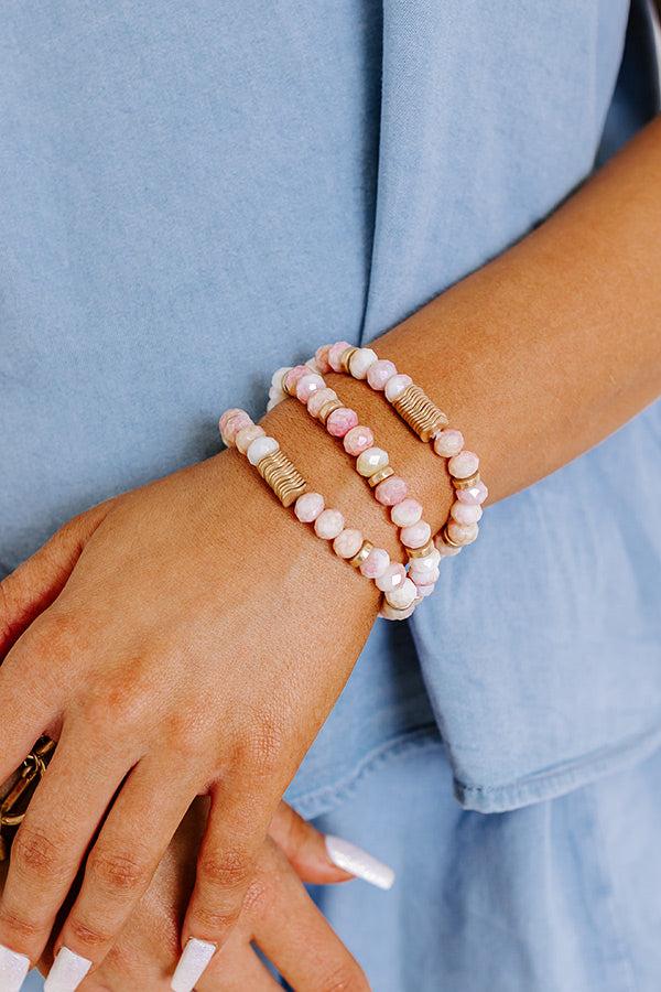 Impressions Subtle Shimmer Stretch Bracelet Set