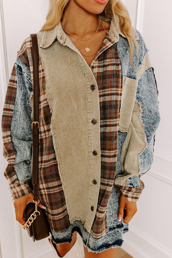 Impressions Sugar And Spice Plaid Jacket