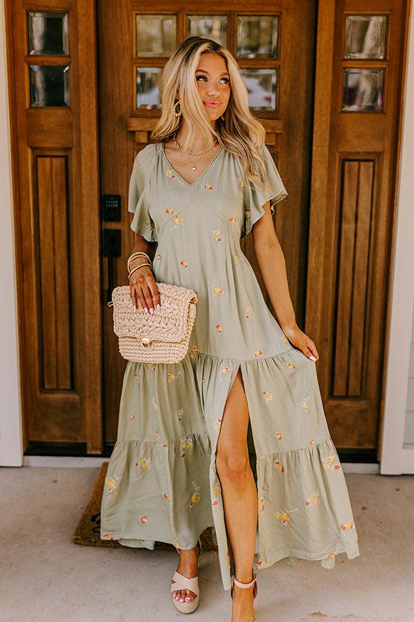 Impressions Summer Sorbet Embroidered Maxi