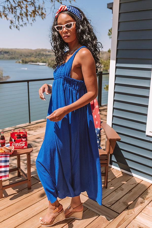 Impressions Sun-Kissed Sands Midi In Royal Blue