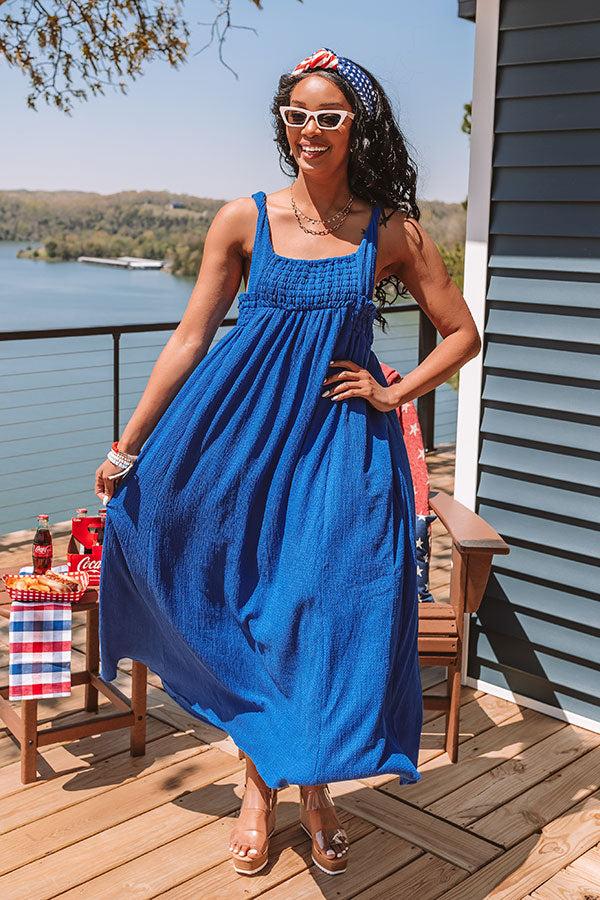 Impressions Sun-Kissed Sands Midi In Royal Blue