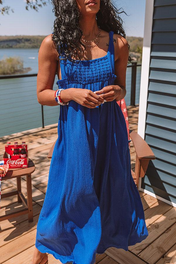 Impressions Sun-Kissed Sands Midi In Royal Blue