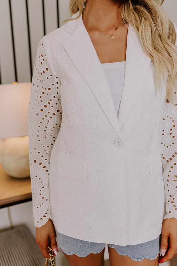 Impressions Sunday Brunch Eyelet Blazer