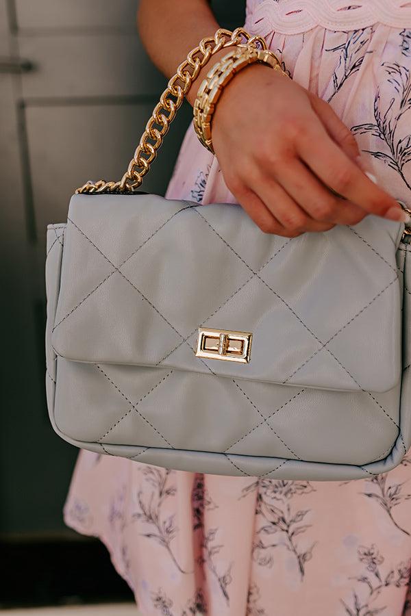 Impressions Sunday Chic Faux Leather Quilted Purse