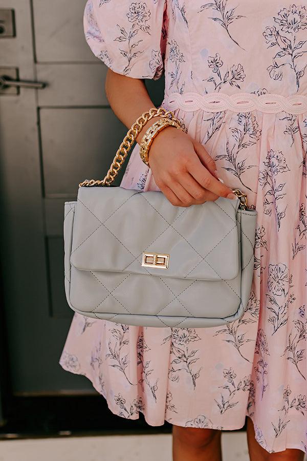 Impressions Sunday Chic Faux Leather Quilted Purse